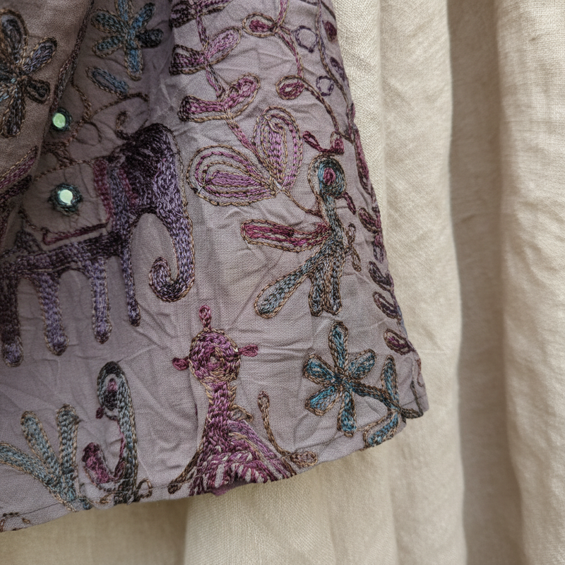 Sunwoven Wrap Rok — Dusk Caravan