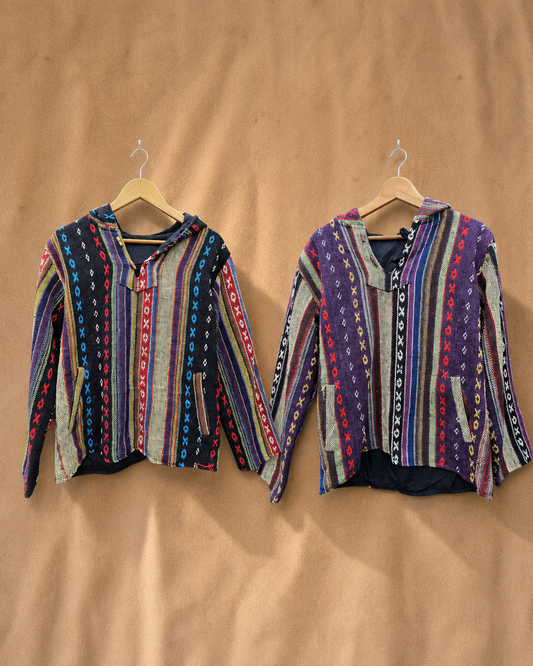 Geweven Hoodie Met Traditioneel Patroon