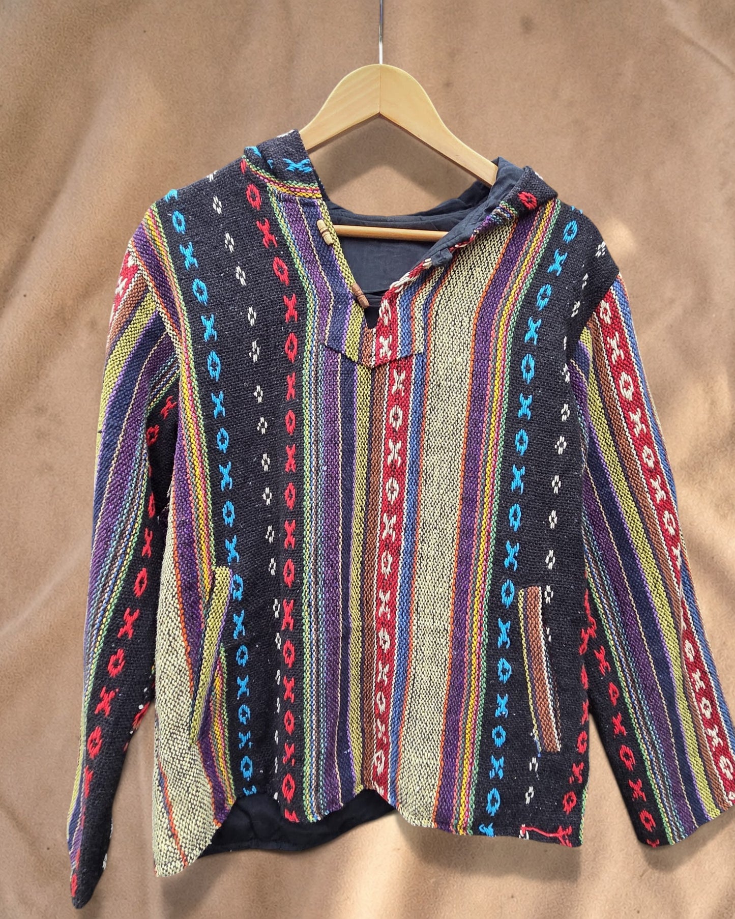 Geweven Hoodie Met Traditioneel Patroon