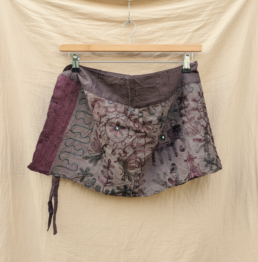 Sunwoven Wrap Rok — Dusk Caravan