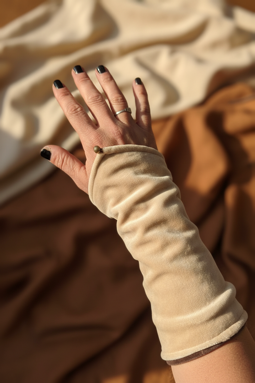 Crème armwarmer lifestyle
