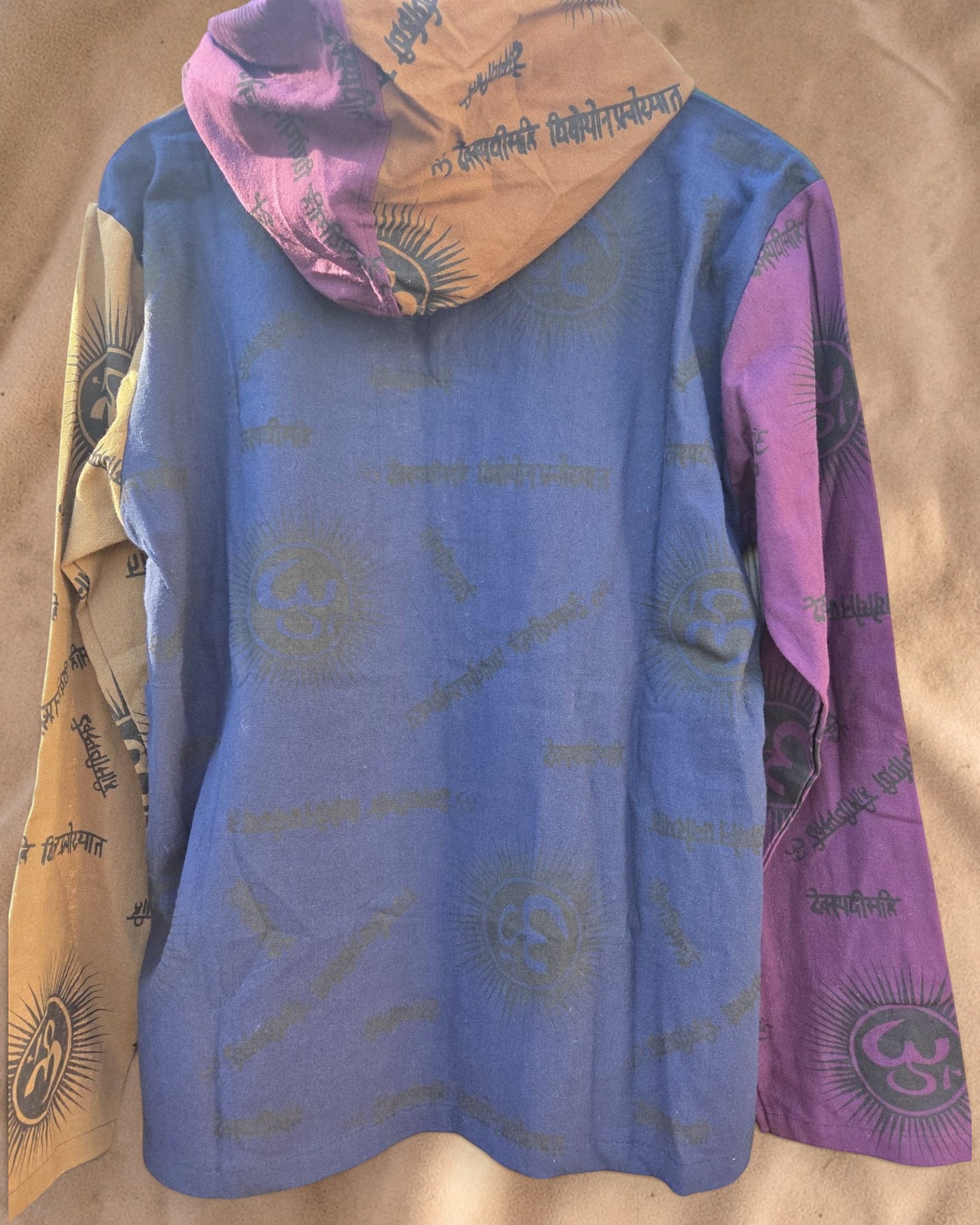 Om Patchwork Hoodie