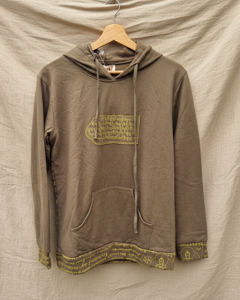 Olijfgroen hoodie voor