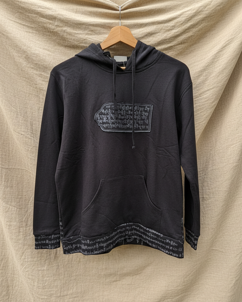 Zwart hoodie voor linnen